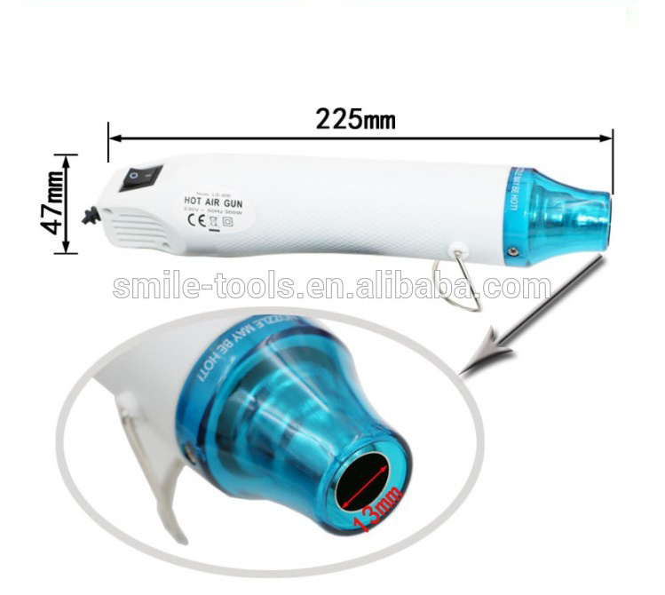 High Quality Mini Hot Air gun 110v/220v/230v 300W With US/UK Plug Hand held Hot Air Blower Heat air Gun