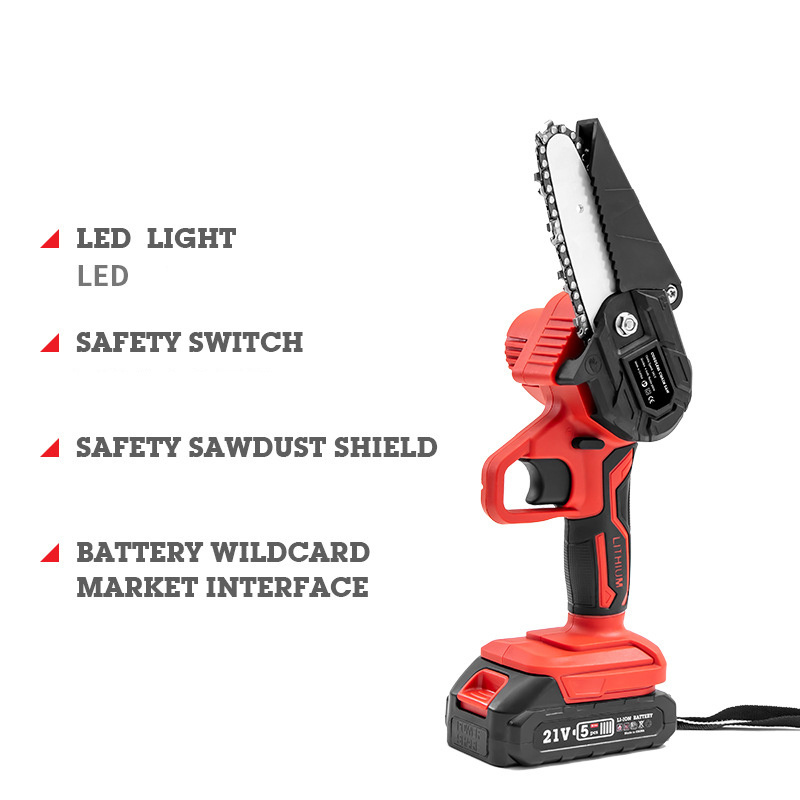 600W Mini chainsaw with baffle cordless hand saw chain sawmini electric chainsaw wood cutting pruning chainsaw