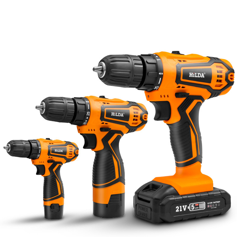 HSK-102S   combo drill power craft cordless portable tools wireless nail drill battery 12v/18V/21V  charged drills