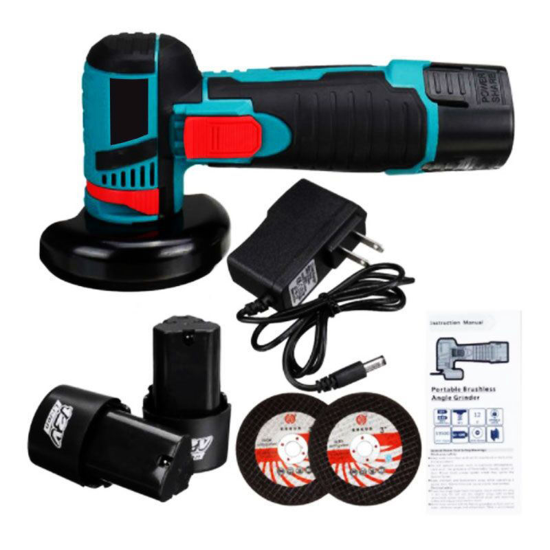 12V Power Tools Rechargeable Li-ion Battery Mini Cordless Angle Grinder Brushless Angle Grinder Portable Angle Grinder