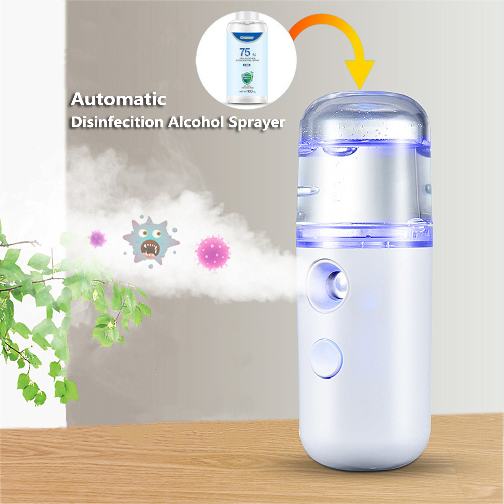 USB Handy Cool Fine Fog Machine New Automatic Electric Portable Mini Facial Nano Mist Sprayer