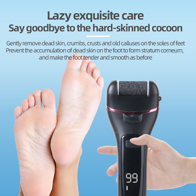 2024 Best Seller Rechargeable Electric Feet Callus Remover Machine Foot Dead Skin Grinder Pedicure Foot File Callus Remover