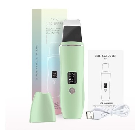 Beauty Skin Care Professional 4 Modes Ultrasonic Face Spatula Dead Skin Removal Facial Skin Scrubber Face Scraper Peeling Mahine