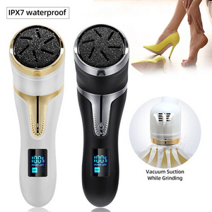 2024 New Electric USB Rechargeable Foot Grinder Scrubber Remove Dead Skin Foot File Portable Waterproof Vacuum Callus Remover