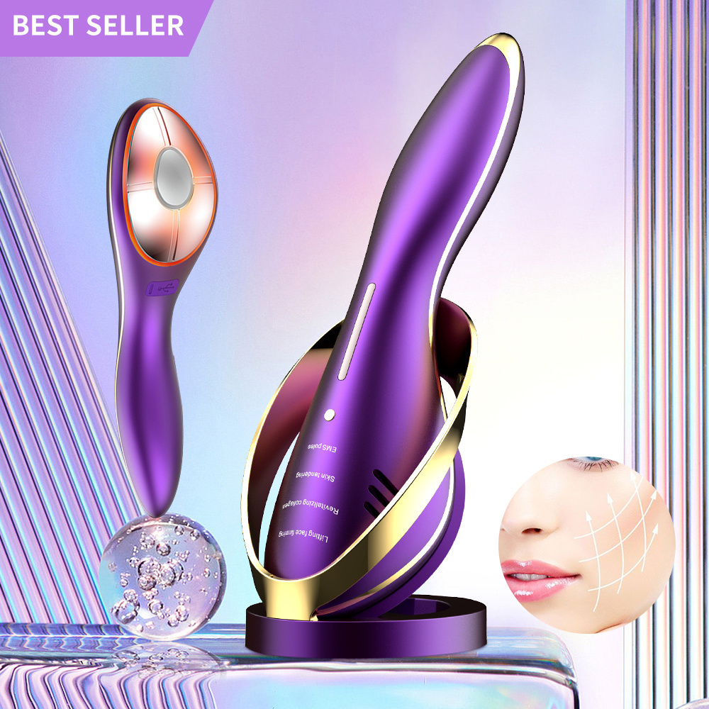 Trending Beauty Products 2024 New Arrivals Sculptor Stimulation Wrinkle Remover Ems Face Home Care Beauti Cold Rf Beauty Device