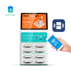 Credit card phone charging station Shared power bank vending machine for public