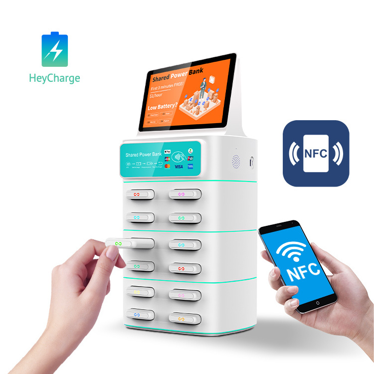 Credit card phone charging station Shared power bank vending machine for public