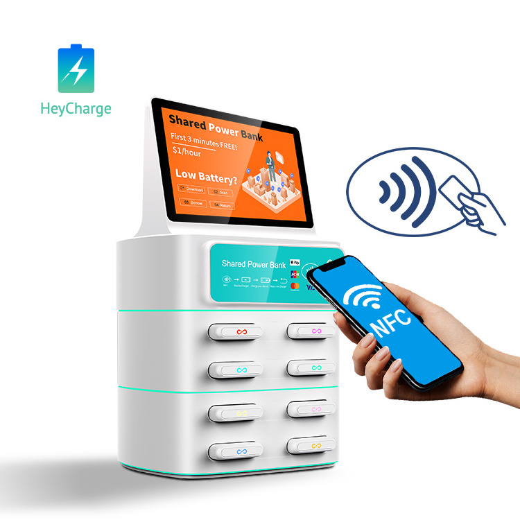 Credit card phone charging station Shared power bank vending machine for public