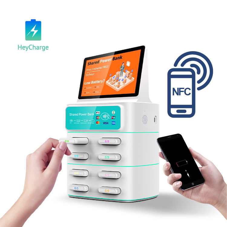 Credit card phone charging station Shared power bank vending machine for public