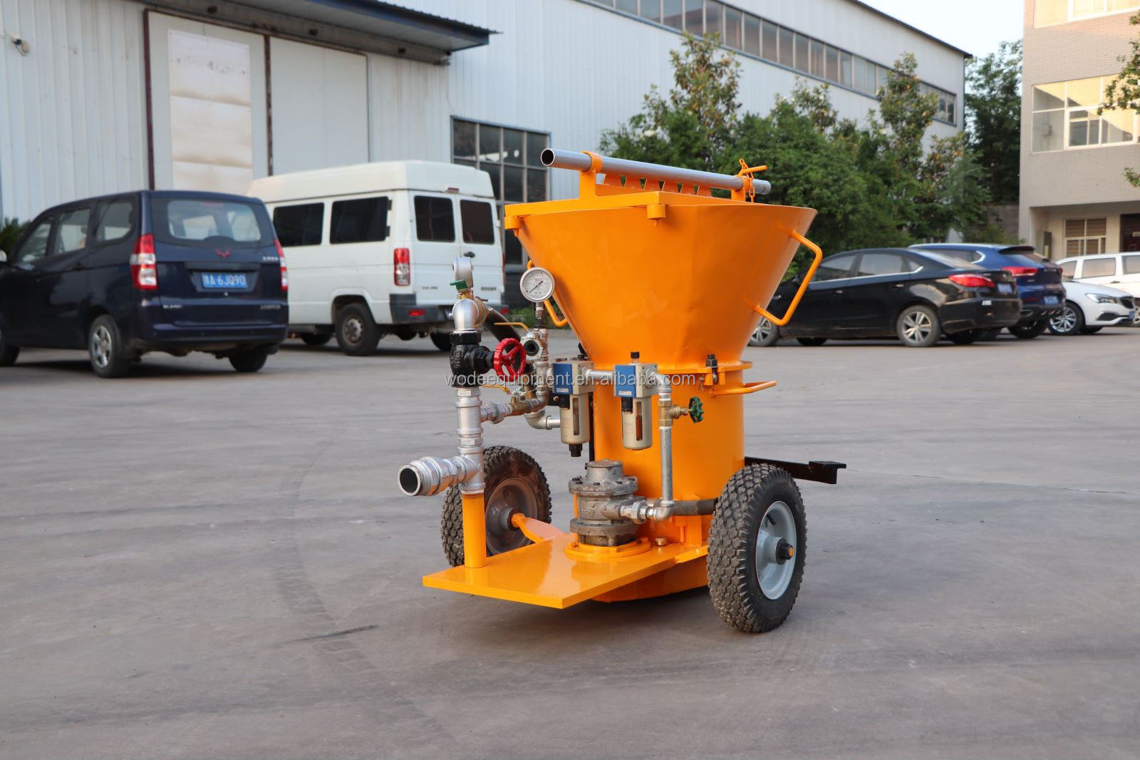 6m3/h pneumatic Refractory concrete swimming pool shotcrete gunite machines for culvert sale