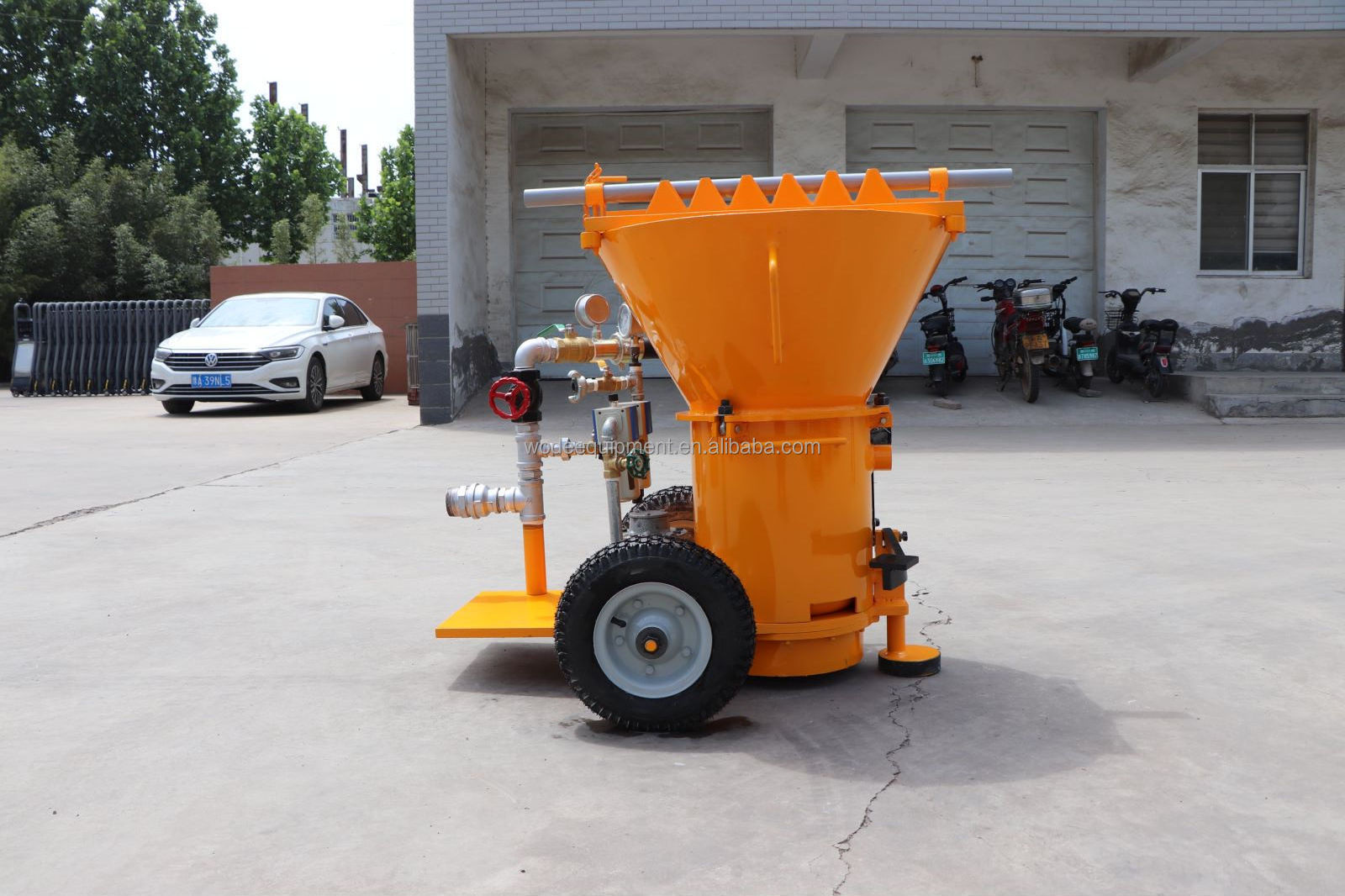 6m3/h pneumatic Refractory concrete swimming pool shotcrete gunite machines for culvert sale