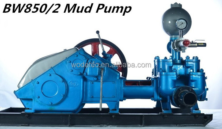 BW850/2 duplex machine reciprocating double acting piston pump mud pump for oilfield