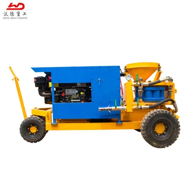 Tunnel Building Construction WSZ3000D 5m3/h Wet Concrete Shotcrete Gunite Machine For Sale