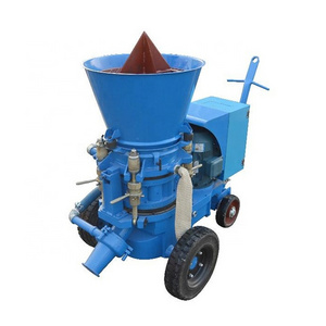 WZ-3ER ISO CE output 3m3/h dry refractory spraying shotcrete machine with collect dust bag and clean dust gun