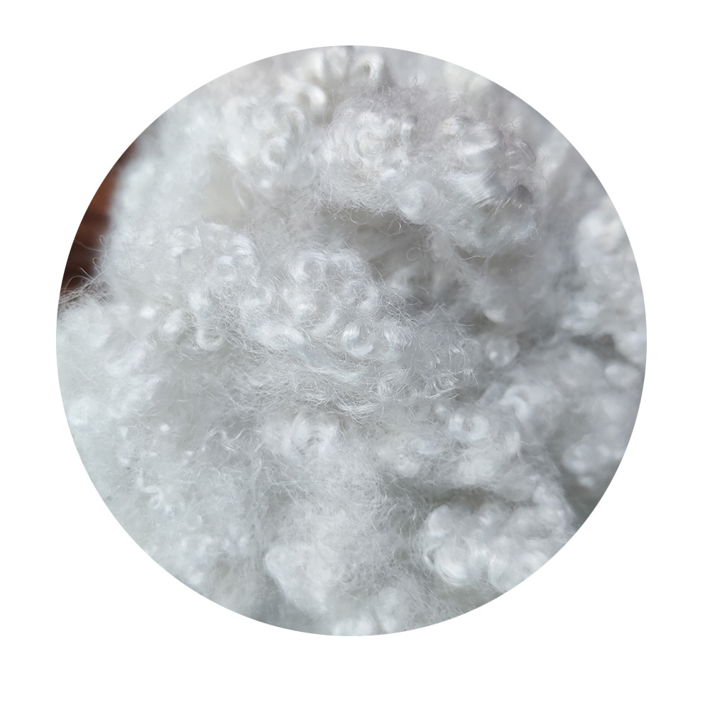 7D 64MM with Silicone Polyester Fiber for Shoes Polyester Stable Fiber Low Melt Polyester Fiber