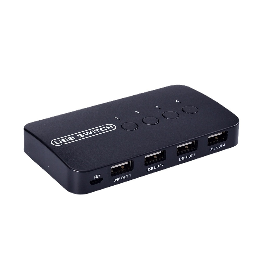 new arrival plug and play usb switch selector USB Sharing Switch 4 in 4 out USB 2.0 switcher