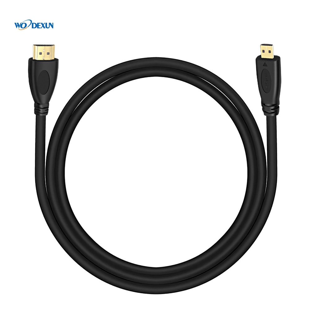 Micro HDMI-compatible to HD Cable Adapter Speed 1080P 3D Gold Plated Cable switcher 1m 2m 3m for XBOX Micro HD Cable Convertor