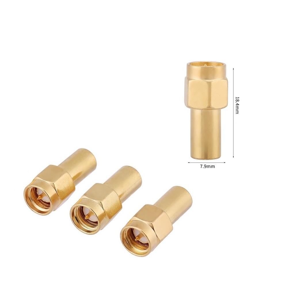 50 Ohm SMA Terminator  1w 2w long short SMA Male Connector Rf Coaxial Matched Terminator  dummy load