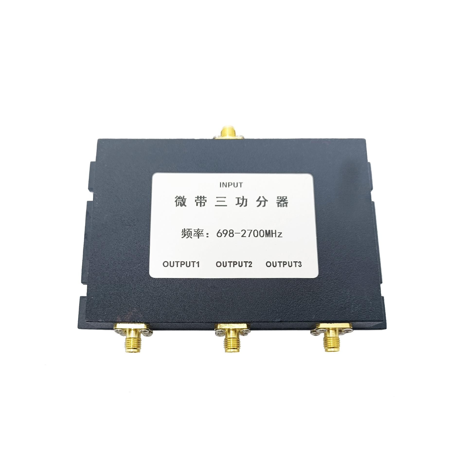 698-3700MHZ rf input output SMA female panel mount cable connector 1 to 3Way power splitter divider