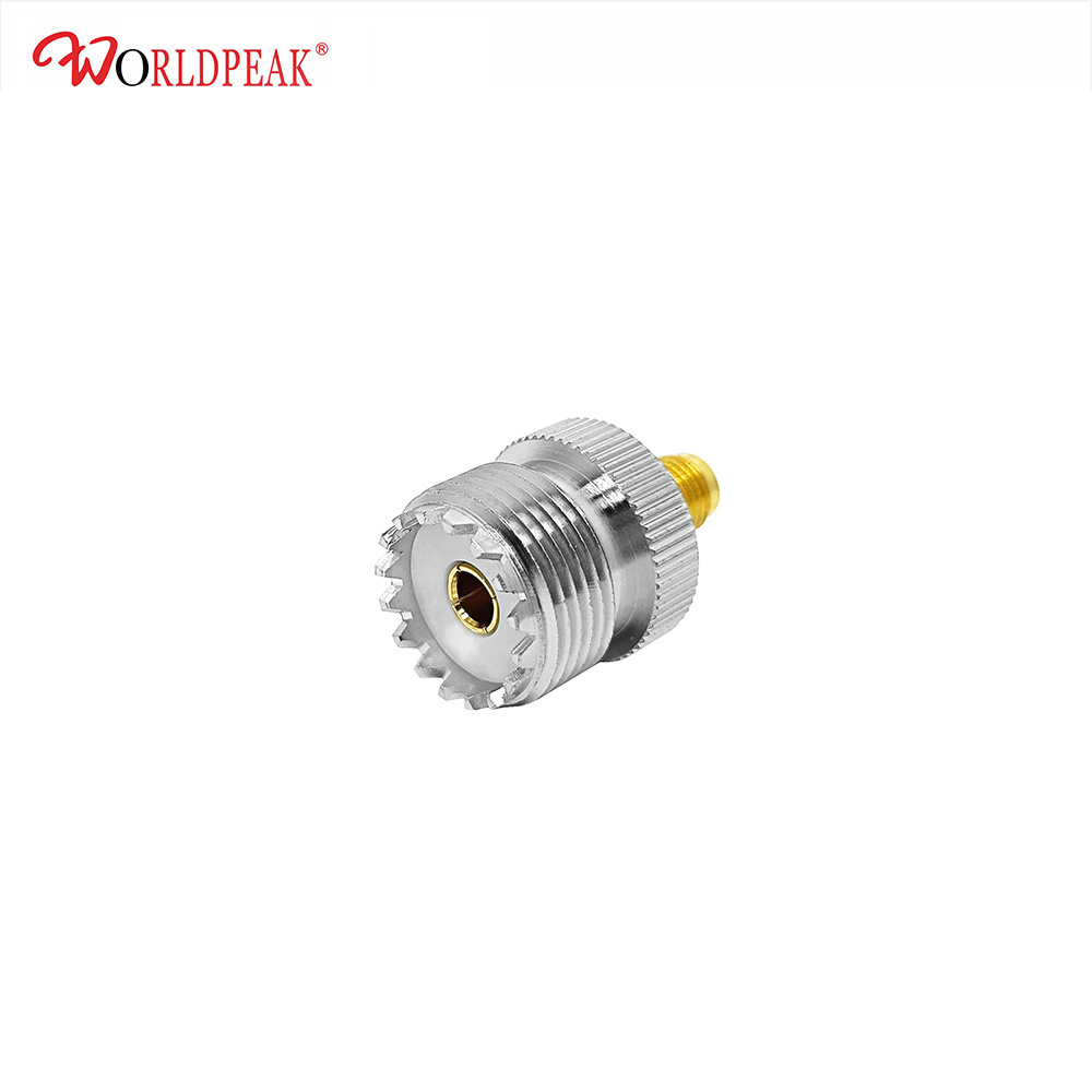 Best quality UHF SO239 female jack to SMA Female Jack Coaxial Straight adapter Connector for car radio antenna