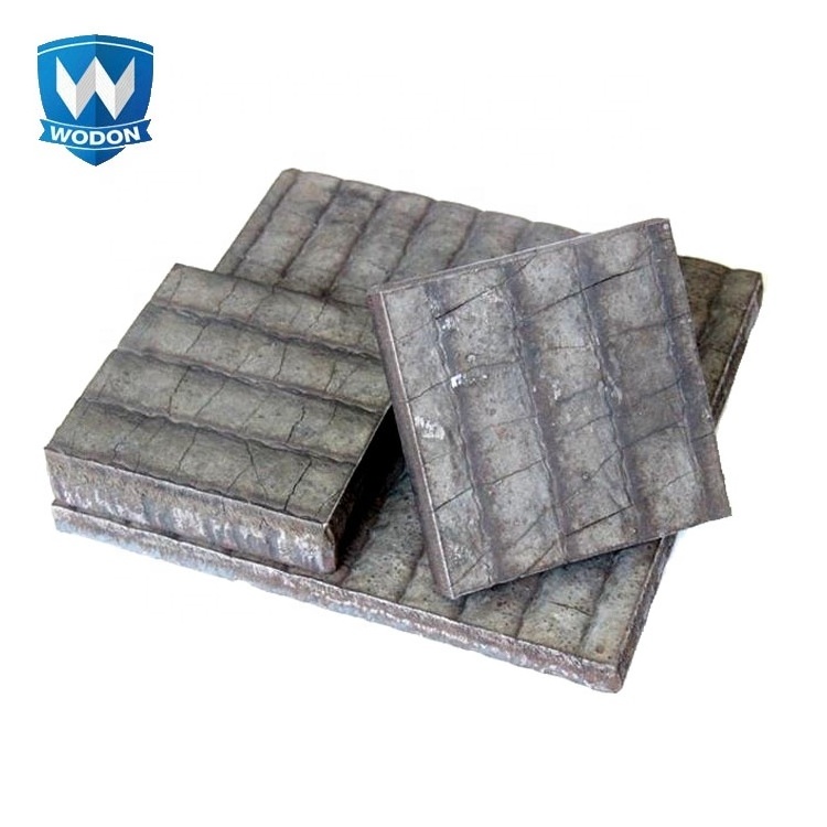 Good Impact Resistance bimetal hard face compound wear steel zig zag plate