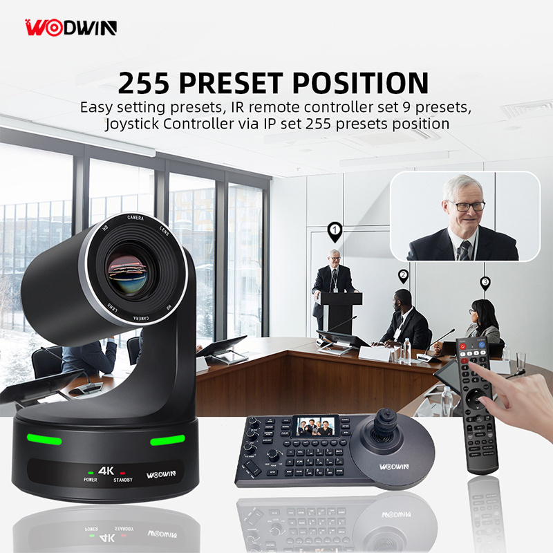 2024 New 4K NDI HX Professional TV Broadcasting Equipment Live Stream System Video Conference Camera POE SDI NDI PTZ Camera 20x