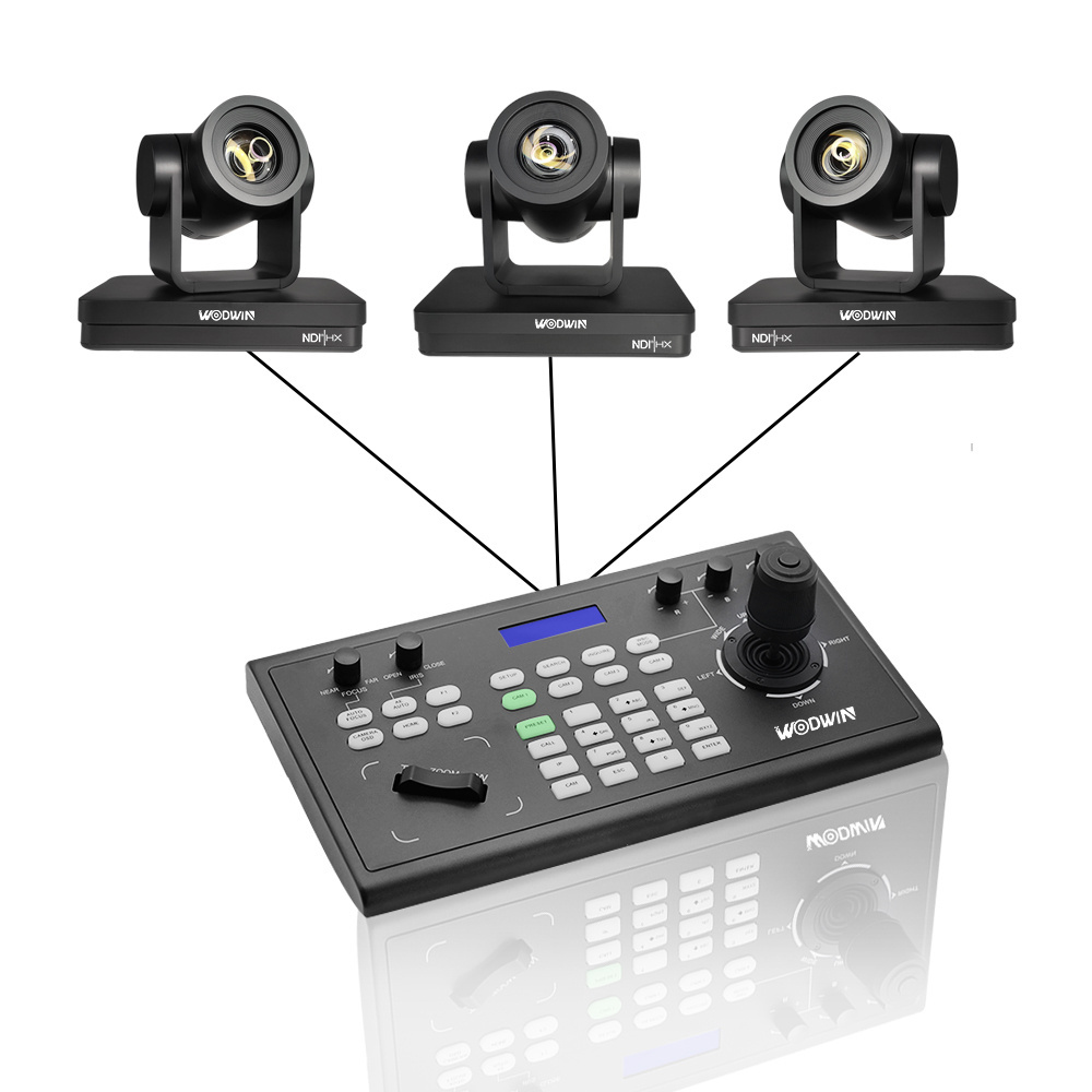 High Quality Auto Focus NDI PTZ Camera Joystick Controller  Broadcast Video System