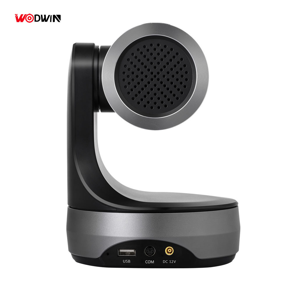 Hotselling Meeting Room Audio Video Conference System with 12X Optical Zoom Full HD USB PTZ Camera and 360 Degree Microphone