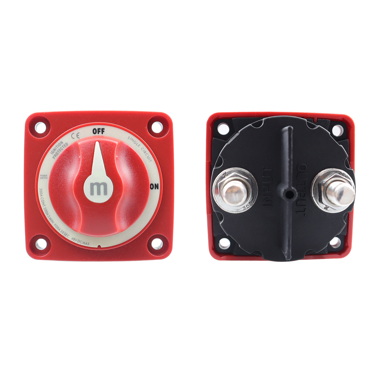 6006 Battery disconnect isolator disconnect termination switch suitable for ships, yachts, and automobilesRed battery switch