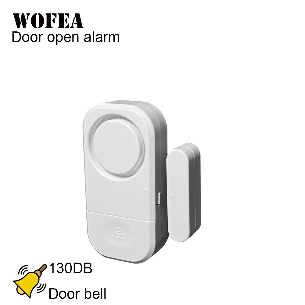 130DB Door Open Alarm Sensor Door detector with 130db Door Bell function 3 Level Volume Adjust 5 Working Model Switchable