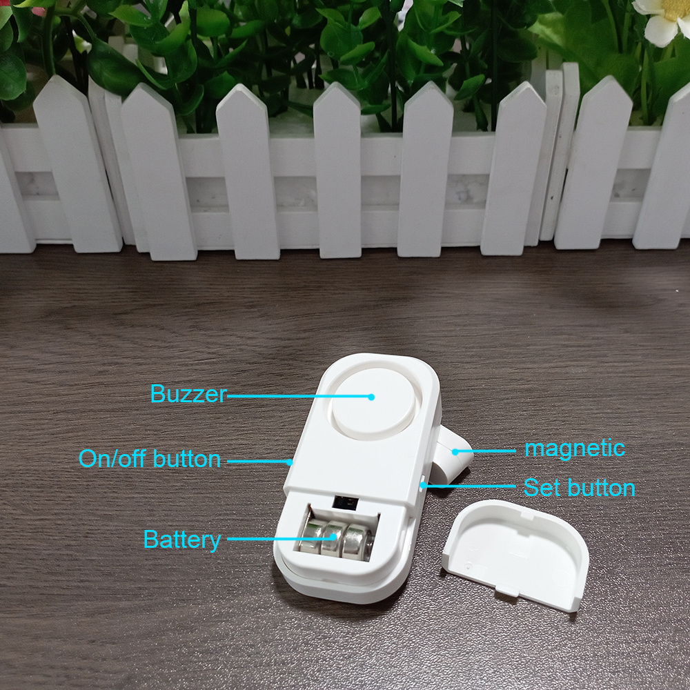 130DB Door Open Alarm Sensor Door detector with 130db Door Bell function 3 Level Volume Adjust 5 Working Model Switchable