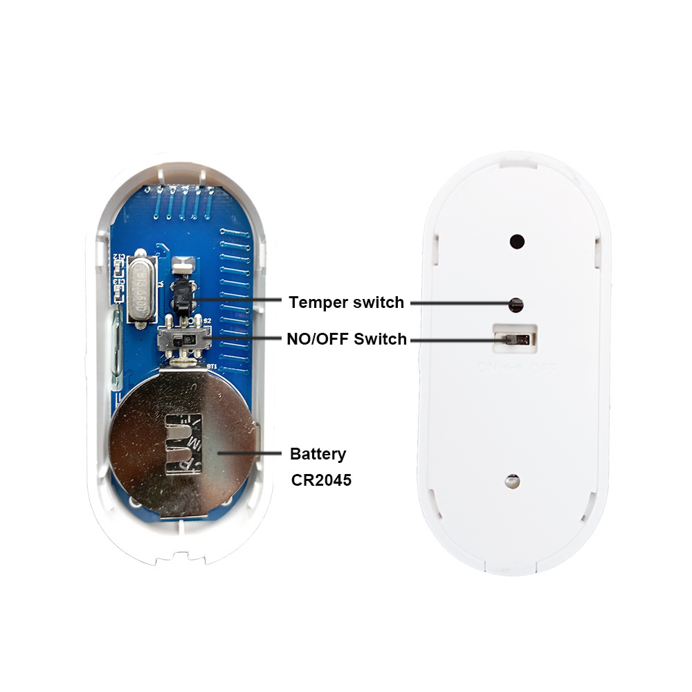 Wireless Two Way Window Door Sensor Contact Magnetic Door Open Cose Detector Low Battery Code  Temper Switch For Alarm System