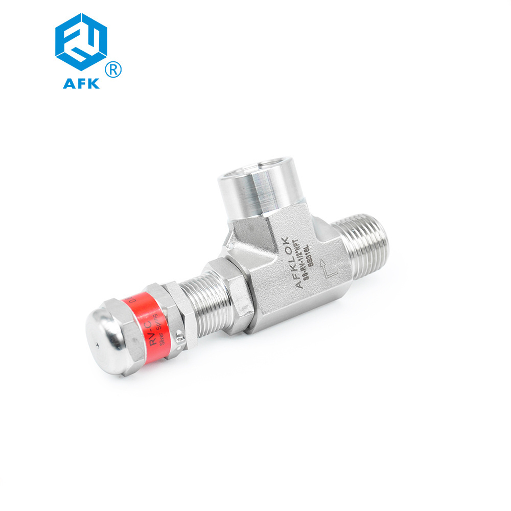 Safety Valve Stainless Steel 1/4inch 3/8inch 1/2inch Gas Safety Valve Pressure Relief Valve Industrial