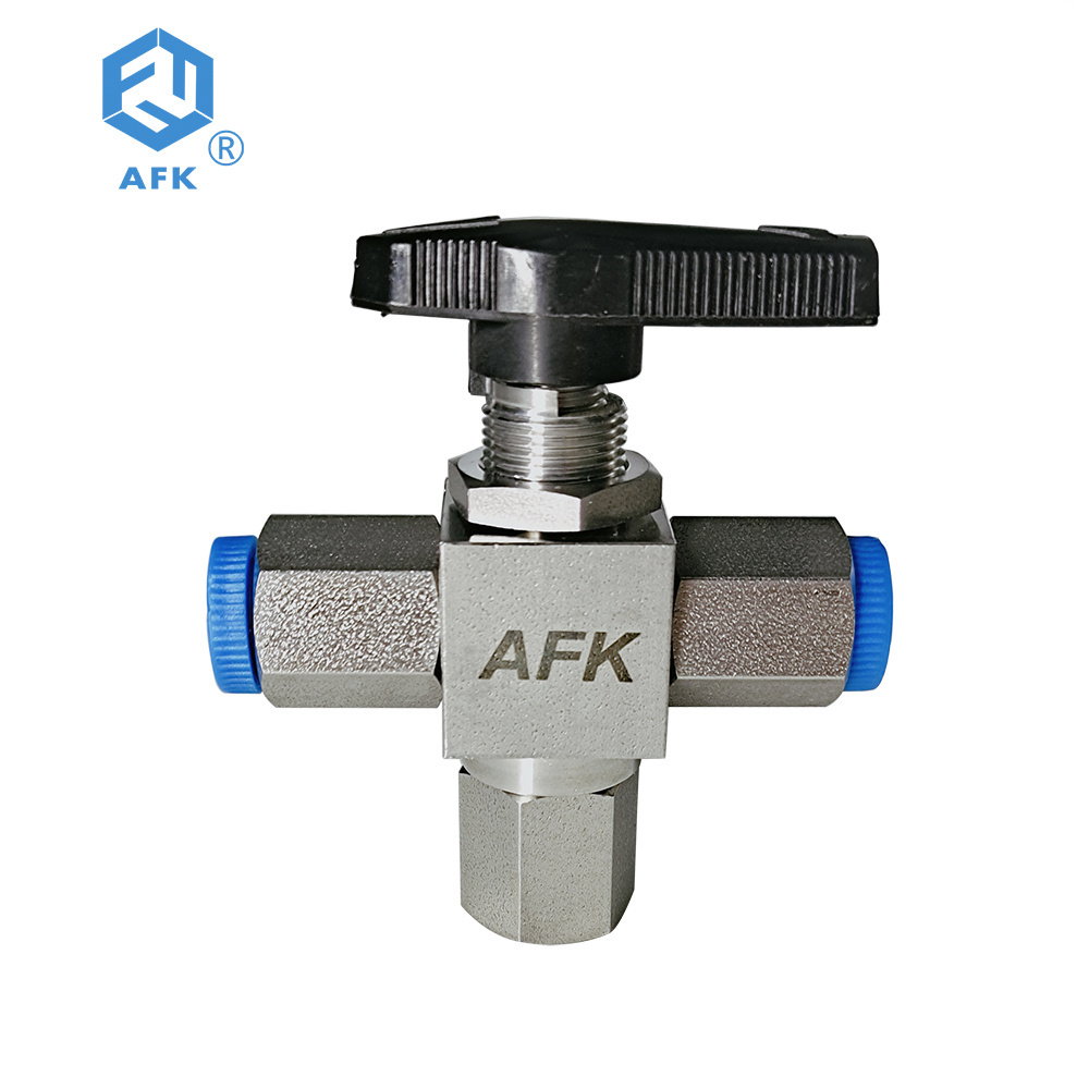 316 Stainless Steel 3 Way Ball Valve T Port Female Thread Ball Valve