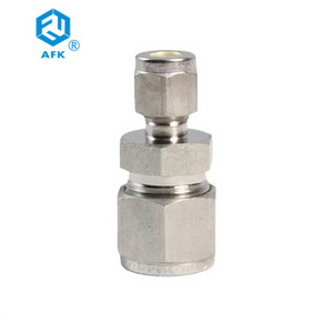 Straight Reducing Fitting Stainless Steel 316 Double Ferrule Tube Fitting 1/4in Ferrule x 1/8in Ferrule