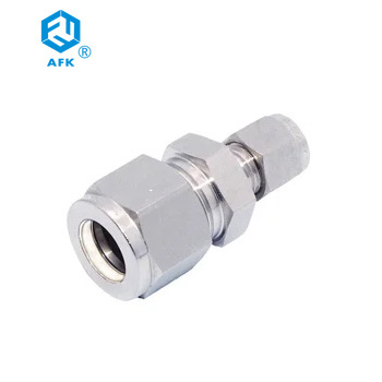 Straight Reducing Fitting Stainless Steel 316 Double Ferrule Tube Fitting 1/4in Ferrule x 1/8in Ferrule