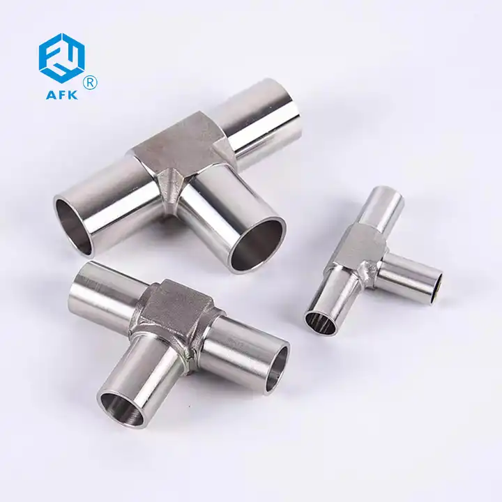 Stainless steel fittings 304 Tee Pipe Weld 1/8in 1/4in 3/8in 1/2in