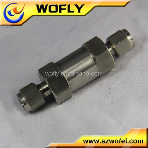 Miniature CO2 Check Valves Gas Standard High Temperature Air Compressor Hydraulic for Aquarium 316 Stainless Steel General CV-SS