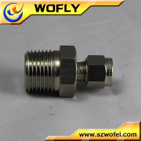 AFK 3/4 To 3/8 Inch Male Stainless Steel Tube Connector