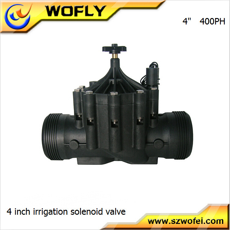 4 Inch Plastic Solenoid Valve for Irrigation or Sprinkler System