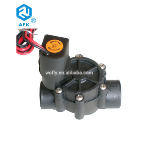 3/4" Plastic pvc water solenoid valve 24v