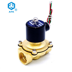 Square Coil Brass Electric Shut Off 1Inch Solenoid Valve Water 220 Volts