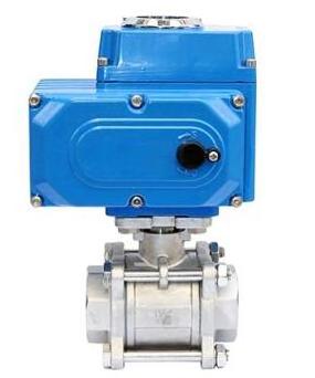 Stainless Steel Water Flow Control Electric Actuator 3 Piece 4 Inch Ball Valve