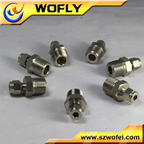 AFK 3/4 To 3/8 Inch Male Stainless Steel Tube Connector