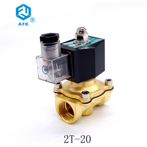 Brass control valve 3/4" low pressure ac 220v lpg gas solenoid valve