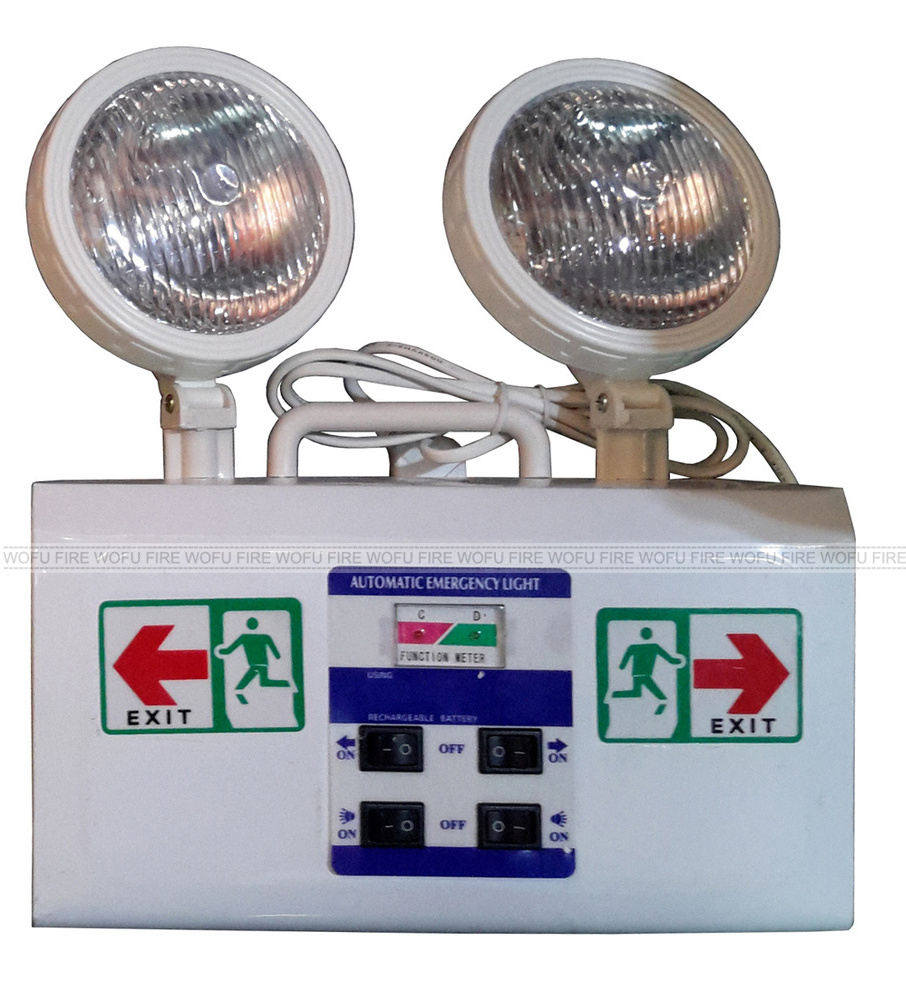 Rechargeable Emergency Lamp, Automatic Twin Spots Emergency Light 220V