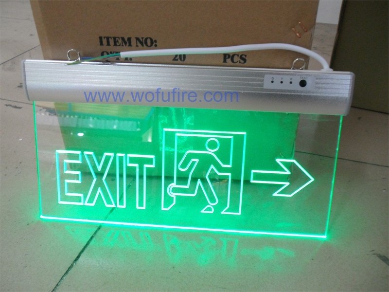 Rechargeable LED emergency fire exit light 220V