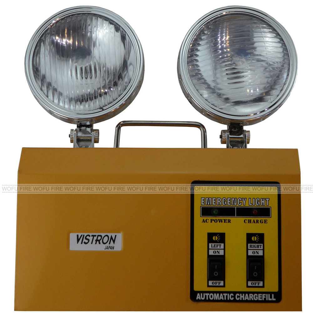 Rechargeable Emergency Lamp, Automatic Twin Spots Emergency Light 220V