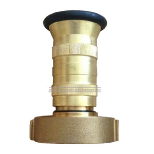 2.5'' NST Brass Fog Nozzle, Fire Hose Spray Nozzle