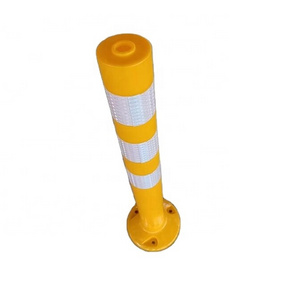 Ecuador hot sell yellow and white high quality PE SECURITY COLUMN warning post